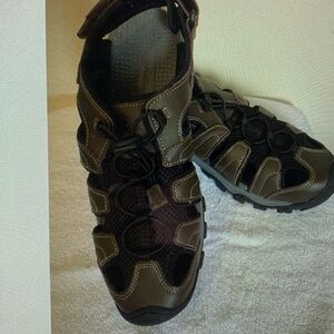 Eddie Bauer Mens Stewart Size 11 Fisherman Hiking Leather Sandals